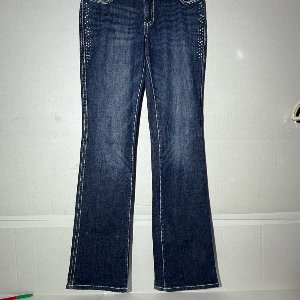 Elegant Dark Blue Boot Cut Jeans